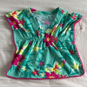 Circo Tropical Floral Top with Pink and Green